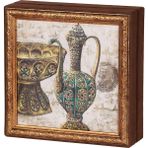 Ambalaj Pazarı Ibrik ve Şerbetlik Tablo Çikolata Kutusu Takımı 25 Bölmeli 25X25 cm - Çok Renkli