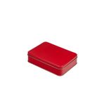AMBALAJ PAZARI Kırmızı Metal Kutu, 19x13,5x4,5 cm, şık ve kullanışlı saklama çözümü