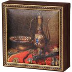 Ambalaj Pazarı Saray Ibriği Tablo Çikolata Kutusu Takımı 25 Bölmeli 25X25 cm - Çok Renkli
