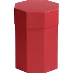 Ambalaj Pazarı Sekizgen 4 Katlı Mukavva Kutu (Bordo) - 13,5x13 cm - Çok Renkli - 1 Adet