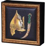 Ambalaj Pazarı Topkapı Hançer ve Miğfer Tablo Çikolata Kutusu Takımı 25 Bölmeli 25X25 cm - Çok Renkli