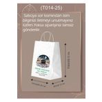 AMBALAJDÜNYAM 50 Adet Orta Boy Kişiye Özel İsim Baskılı Kabe Görselli Umre / Hac Hediye Poşeti (25*12*31)