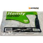 AmbalajSende Handy Tek Kullanımlık Şeffaf Eldiven - 100ADET
