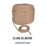 Ambarope Jüt Halat 10 Mm 20 Metre Ip Halat Hasır Ip Dekor Ipi Jüt Kendir Jüt Çuval Ipi