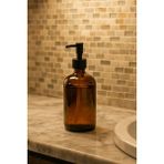 Amber Cam Banyo Sıvı Sabunluk