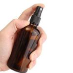 Amber Cam Şişe 100ml Siyah Sprey Başlıklı 6 Adet