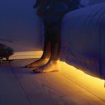 Amber LED 12V Yüksek Parlaklık 4040 Şerit LED Tak Çalıştır Hazır Set, 2.5 Metre Amber, Kumandalı Aç-Kapa Dimmer ve Adaptör Dahil, Gizli Aydınlatma, Mutfak, Tezgah, Dolap İçi ve Ayna İçin - 2,5 m