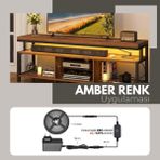 Amber LED 12V Yüksek Parlaklık 4040 Şerit LED Tak Çalıştır Hazır Set, 5 Metre Amber, Dokunmatik Aç-Kapa Dim edilebilir Anahtar ve Adaptör Dahil, Gizli Aydınlatma, Mutfak, Tezgah, Dolap İçi ve Ayna İçin