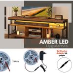 Amber LED 5 Metre Amber Şerit LED Jaklı 3 Dirençli Double PCB İç Mekan Tak Çalıştır Adaptör Dahil 12V IP20 Yeni Nesil Yüksek Lümen, Tezgah, Dolap, Mutfak, Ayna Aydınlatma İçin