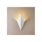 Amber LED Beyaz Metal Aplik Duvar Lambası E27 Uyumlu 10x21x16 cm Oturma Odası Aydınlatma, Beyaz-15173