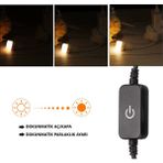 Amber LED Dc 12-24V Dokunmatik Aç-Kapa Dim Edilebilir (Parlaklık Ayarı Yapılabilir) Anahtar, Şerit Led, Modül Led uyumlu