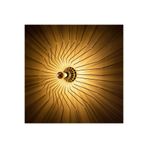 Amber LED Eskitme Metal Aplik Duvar Lambası E27 Uyumlu 60x16x60 cm Yatak Odası ve Oturma Odası, Bej-701