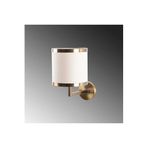 Amber LED Eskitme Metal Aplik E27 Duvar Lambası 18x28x30 cm Oturma Odası Aydınlatma, Bej-11610