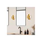 Amber LED Krem Metal Aplik E27 Duvar Lambası 17x13x30 cm Salon ve Yatak Odası Aydınlatma, Bej-840