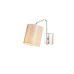Amber LED Mat Krom Metal Aplik E27 Duvar Aydınlatma 14x27x24 cm Oturma Odası, Mat Krom-6001