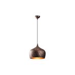 Amber LED Minimal Metal Gövdeli Tekli Sarkıt Patine, Salon ve Yatak Odası için E27 Uyumlu Aydınlatma, Beyaz-3761
