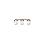 Amber LED Modern Abajur Başlıklı 3'lü Plafönyer Salon ve Yatak Odası için E27 Uyumlu, Bej-11635