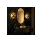 Amber LED Modern Altın Metal Aplik E27 Duvar Lambası 10x21x16 cm Mutfak ve Salon Aydınlatma, Altın-D