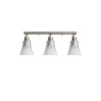 Amber LED Modern Cam Detaylı 3'lü Plafönyer Salon ve Antre için E27 Uyumlu, Gümüş-119