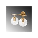 Amber LED Modern Cam Detaylı Aplik Salon ve Çocuk Odası için E14 Uyumlu, Altın-10730