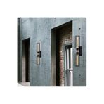 Amber LED Modern Pütürlü Siyah Metal Aplik E27 Duvar Lambası 8x15x50 cm Oturma Odası Aydınlatma, Siyah-879