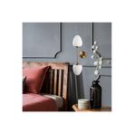 Amber LED Parlak Gold Metal Aplik E14 Duvar Aydınlatma 23x12x56 cm Salon ve Çocuk Odası, Altın-10370
