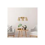 Amber LED Parlak Gold Metal Aplik E27 Duvar Aydınlatma 60x21x21 cm Yatak Odası ve Oturma Odası, Altın-13095