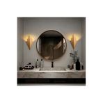 Amber LED Parlak Gold Metal Aplik E27 Duvar Lambası 10x21x16 cm Oturma Odası ve Yatak Odası, Altın-15171