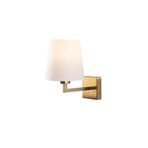 Amber LED Parlak Gold Metal Aplik E27 Duvar Lambası 18x24x30 cm Oturma Odası Aydınlatma, Altın-4652