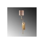Amber LED Parlak Gold Metal Aplik E27 Uyumlu Duvar Aydınlatma 10x21x16 cm Oturma Odası Yatak Odası, Altın-15339