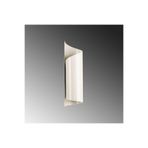 Amber LED Parlak Krem Metal Aplik E27 Duvar Lambası 10x21x16 cm Oturma Odası Aydınlatma, Beyaz-012