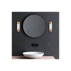 Amber LED Pütürlü Beyaz Metal Aplik Duvar Lambası G9 Uyumlu 12x8x30 cm Koridor Oturma Odası, Çok Renkli-11815