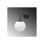 Amber LED Pütürlü Siyah Metal Aplik Duvar Lambası E14 15x25x27 cm Yatak Odası ve Salon Aydınlatma, Siyah-10905