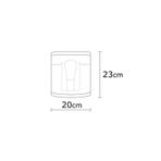 Amber LED Pütürlü Siyah Metal Aplik E27 Duvar Lambası 20x12x23 cm Oturma Odası Aydınlatma, Siyah-989