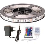 Amber LED Rgb Şerit LED 3 Metre Tak Çalıştır 24 Tuşlu Kumandalı 5050 3 Çipli