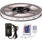 Amber LED Rgb Şerit LED 5 Metre Tak Çalıştır 24 Tuşlu Kumandalı 5050 3 Çipli