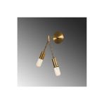 Amber LED Rustik Eskitme Metal Aplik E27 Duvar Aydınlatma 15x17x35 cm Yatak Odası ve Oturma Odası, Bej-661