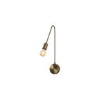 Amber LED Rustik Eskitme Metal Aplik E27 Duvar Lambası 10x20x48 cm Koridor Aydınlatma, Bej-3266
