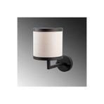 Amber LED Şık Abajur Başlıklı Tekli Aplik Metal Gövde E27 Uyumlu, Siyah-11608