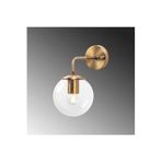 Amber LED Şık Eskitme Metal Aplik Duvar Lambası E14 15x25x27 cm Salon ve Mutfak Aydınlatma, Bej-10890