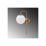 Amber LED Şık Eskitme Metal Aplik Duvar Lambası E14 15x28x43 cm Yatak Odası ve Salon Aydınlatma, Bej-10925
