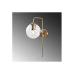 Amber LED Şık Eskitme Metal Aplik Duvar Lambası E14 Uyumlu 15x28x43 cm Koridor Aydınlatma, Bej-10920