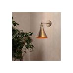 Amber LED Şık Eskitme Metal Aplik E27 Duvar Lambası 20x27x29 cm Oturma Odası Aydınlatma, Bej-681