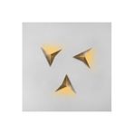 Amber LED Şık Eskitme Metal Aplik G9 Duvar Lambası 34x5x34 cm Salon Yatak Odası Aydınlatma, Beyaz-3203