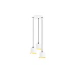 Amber LED Şık Metal Gövdeli 3'lü Tepsi Sarkıt Modern Aydınlatma, Beyaz-3