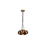 Amber LED Şık Metal Gövdeli 3'lü Tepsi Sarkıt Mutfak ve Salon için E27 Uyumlu, Bej-313