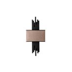 Amber LED Şık Metal Gövdeli Abajur Başlıklı Aydınlatma - Oturma Odası ve Yatak Odası için E14 Uyumlu, Siyah-15102