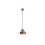 Amber LED Şık Metal Gövdeli Tekli Sarkıt Avize Mutfak ve Salon için E27 Uyumlu, Altın-1 CAKIR-180VINTAGE