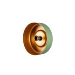 Amber LED Şık Metal Gövdeli Yeşil Vesta Aplik, Oturma Odası ve Yatak Odası için E27 Uyumlu, Yeşil-15072