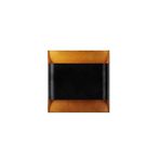 Amber LED Siyah Metal Aplik Duvar Lambası E27 Uyumlu 10x21x16 cm Oturma Odası Aydınlatma, Siyah-15301